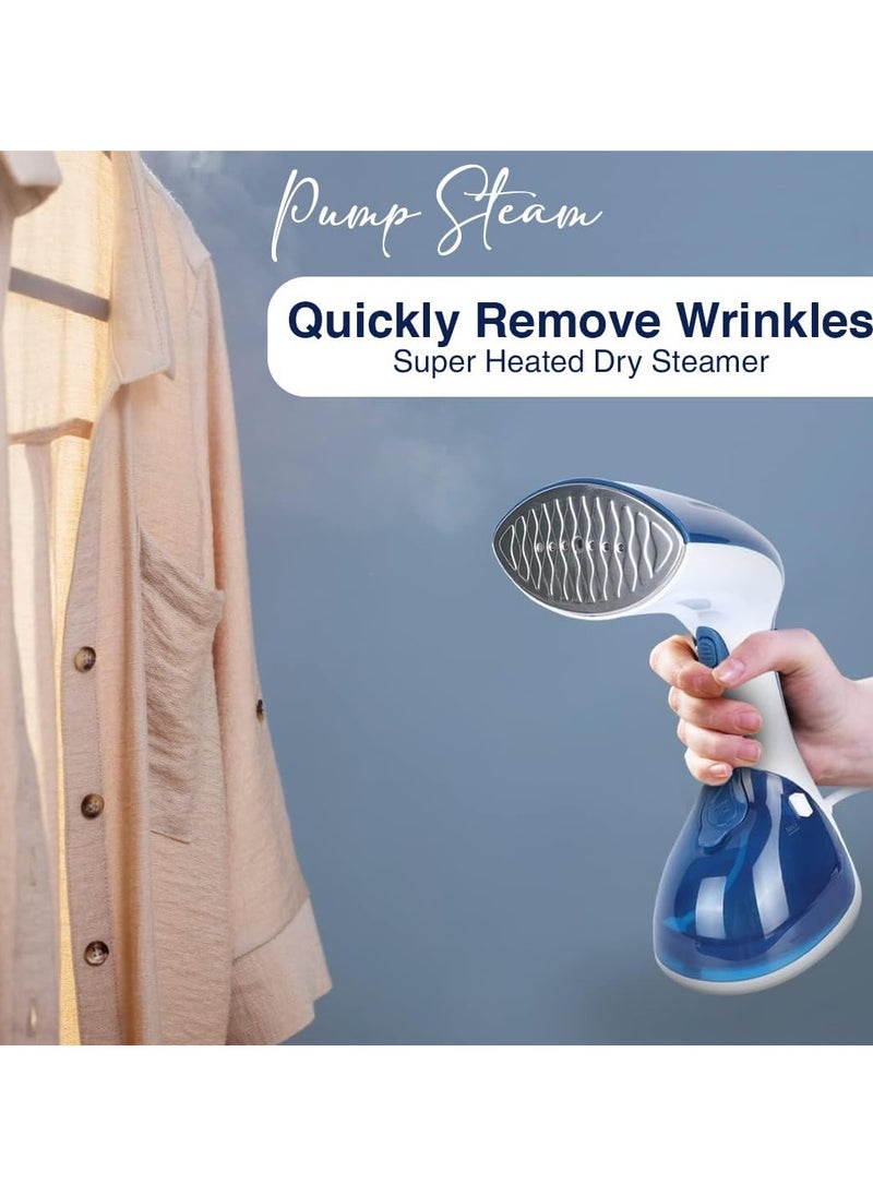 Portable Clothes Steamer, Portable Steamer for Home, Office and Travel, 1100W Handheld Steamer, 25-Second Fast Heat-up, Fabric Wrinkle Remover, 200ml Water Tank