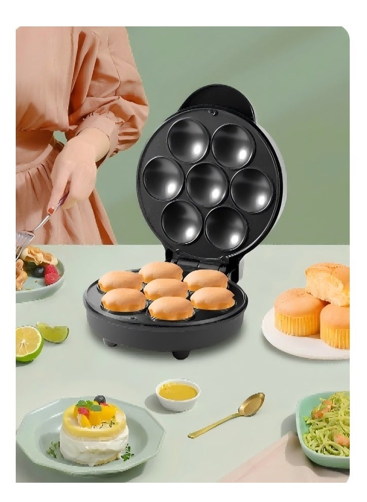 Mini Waffle Maker - Made With Premium Quality Plastic & Non-Stick Coating - Small Pancake Maker For Brownies, Cookies, Quesadillas, Calzones, Hash Browns and Other Foods Plug: European Standard