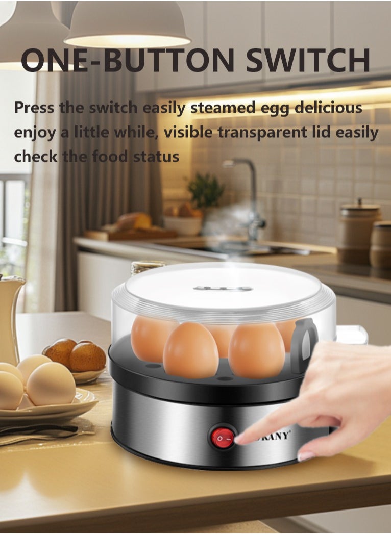 SOKANY Home Kitchen Small Steamer, Multi Functional 7-Slot Breakfast Egg Boiler, 360 Watts