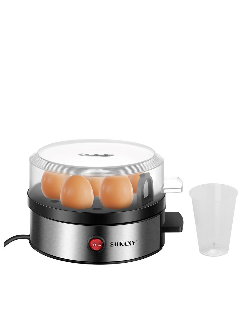 SOKANY Home Kitchen Small Steamer, Multi Functional 7-Slot Breakfast Egg Boiler, 360 Watts