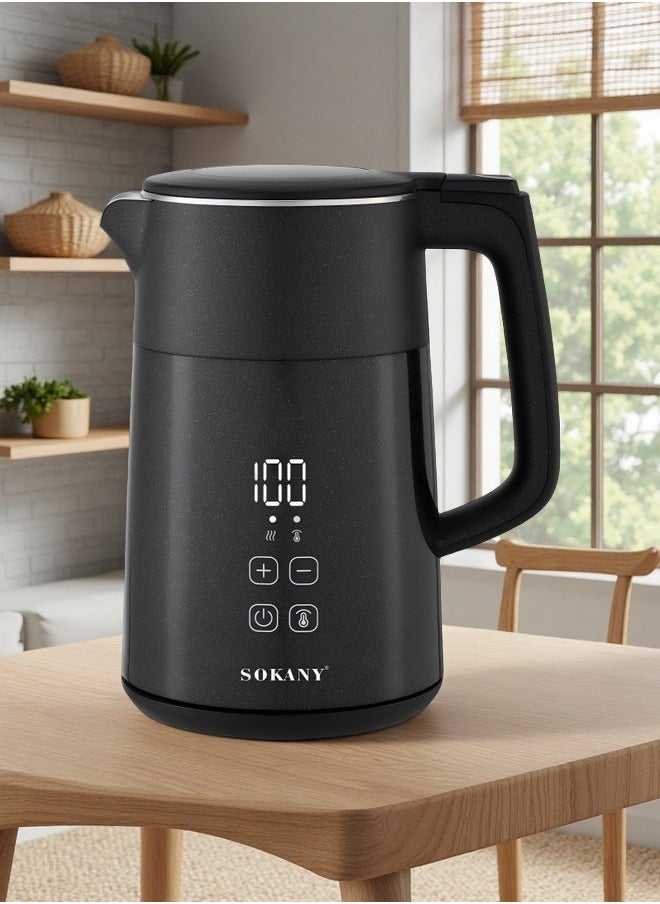 SOKANY SK - 09041 2200W 1.7L Electric Kettle with Temperature Control - Plug: European Standard