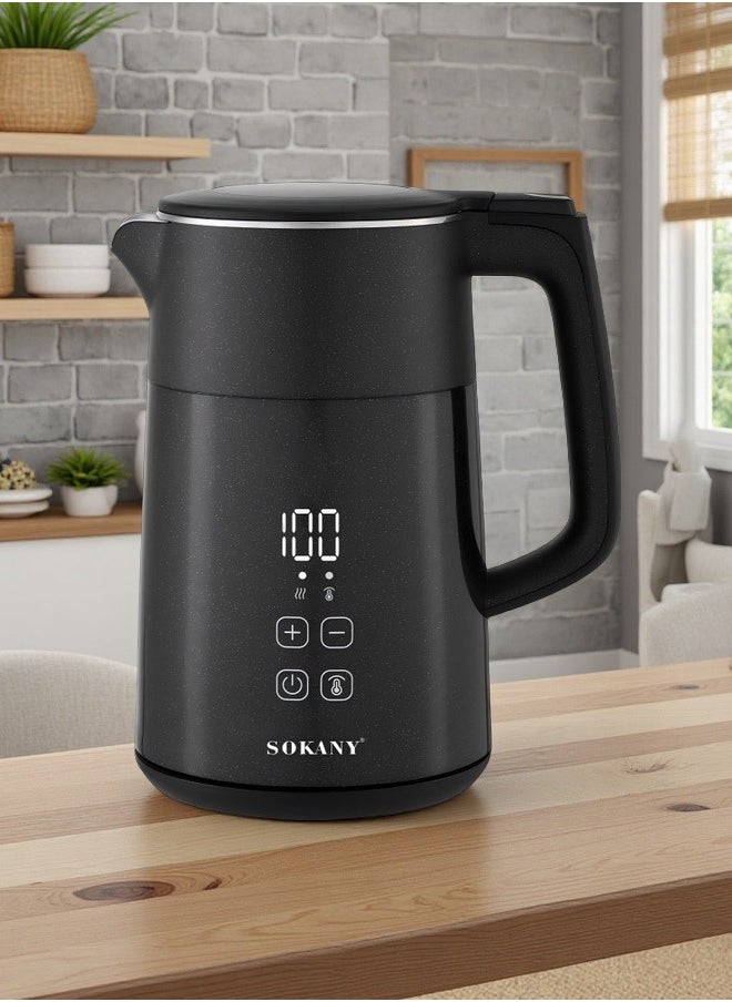 SOKANY SK - 09041 2200W 1.7L Electric Kettle with Temperature Control - Plug: European Standard