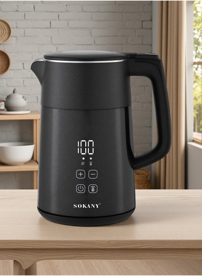 SOKANY SK - 09041 2200W 1.7L Electric Kettle with Temperature Control - Plug: European Standard