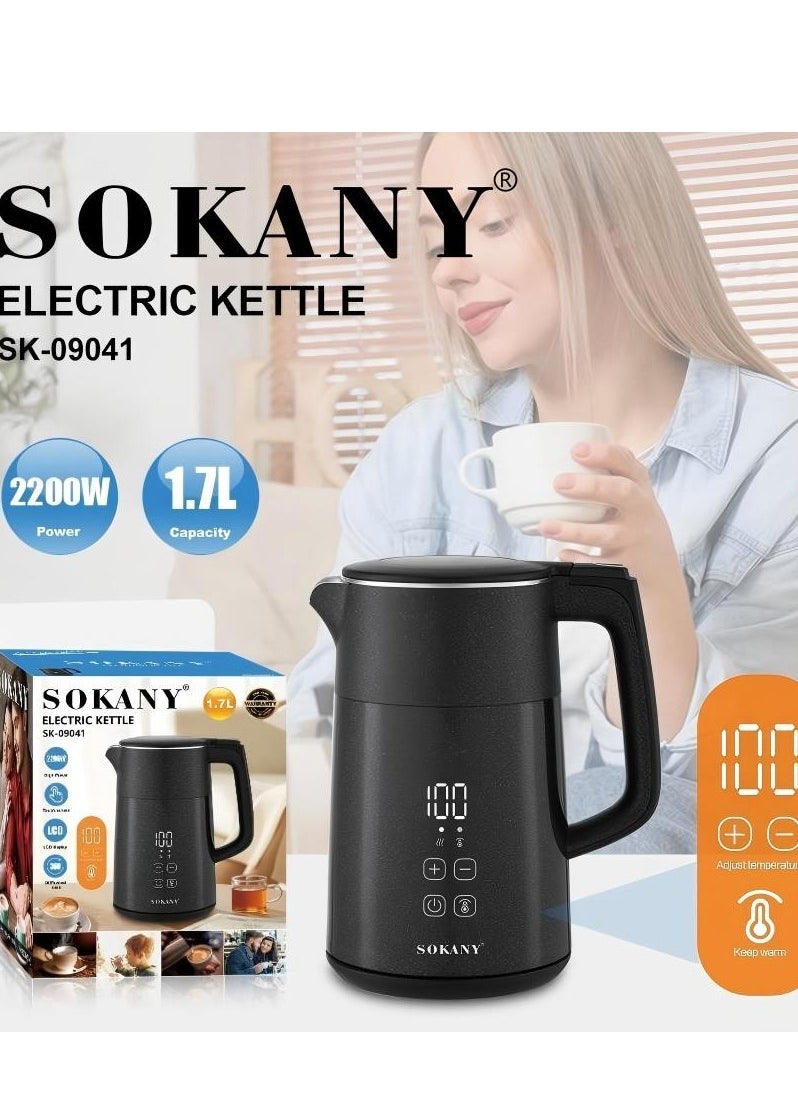 SOKANY SK - 09041 2200W 1.7L Electric Kettle with Temperature Control - Plug: European Standard