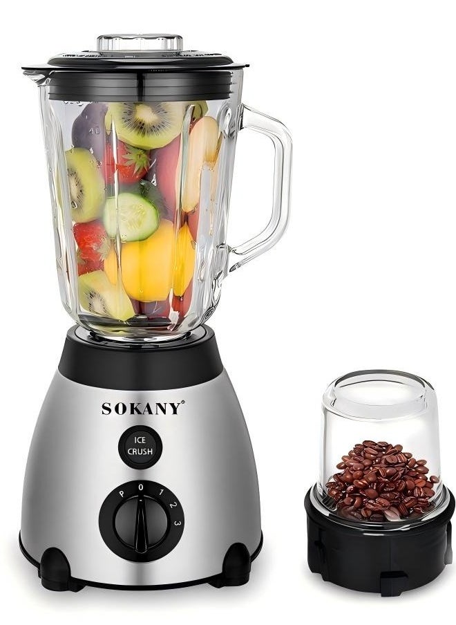 SOKANY 400W 2 - piece Multi - Purpose Blender with 1.5L Unbreakable Jar Plug: European Standard