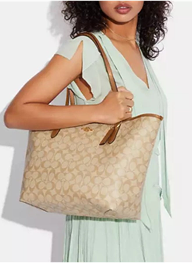 COACH City Tote Bag In Signature Canvas