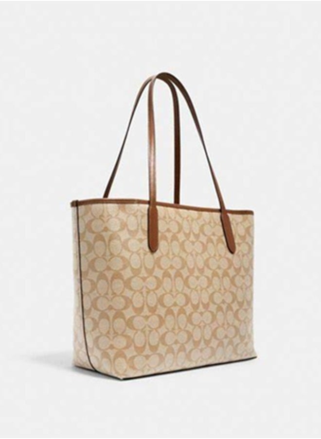 COACH City Tote Bag In Signature Canvas