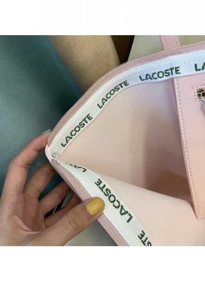 Women's Concept Fashion Versatile Large Capacity Zipper Handbag Tote Bag Shoulder Bag Large Size pink