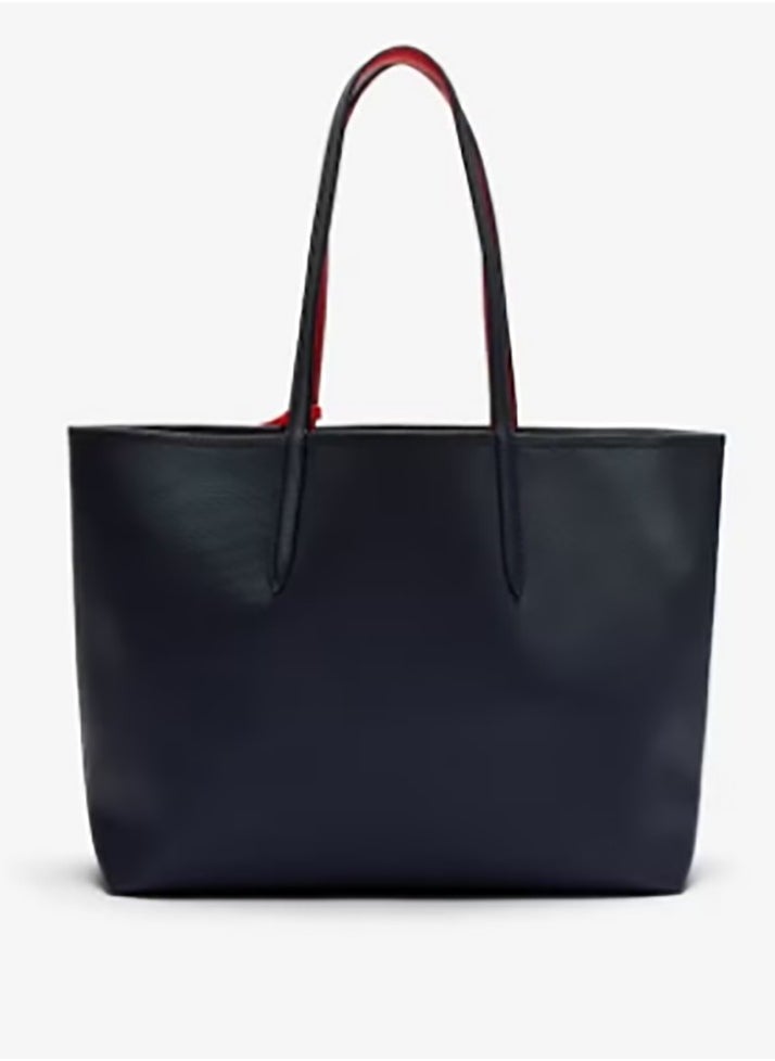 Women's Anna Double sided Two tone Large Capacity Handbag, Fashionable and Versatile, Black/Red