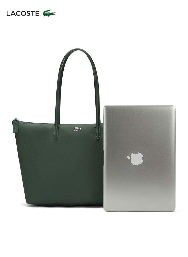 Lacoste Bag Dark Green Large Fashion Versatile Tote Bag Shoulder Bag Cross-body Bag Handbag