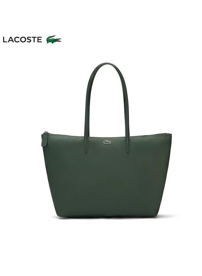 Lacoste Bag Dark Green Large Fashion Versatile Tote Bag Shoulder Bag Cross-body Bag Handbag