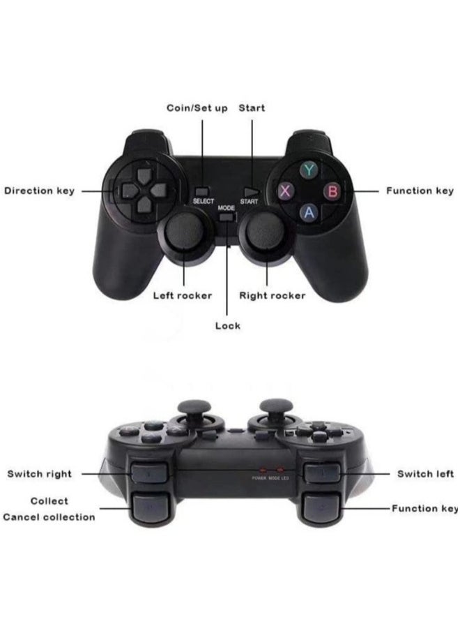Retro Game Console with Dual Wireless Controllers Plug & Play Video Game Stick Built in 3500/10000+ Games, 9 Classic Emulators, TV 4K High Definition HDMI Output
