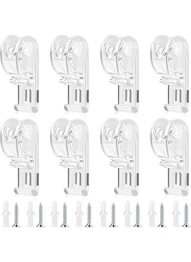8Pcs Curtain Hooks for Wall, Blinds Roller Curtain& Blind Accessories,Handyman Service Curtains