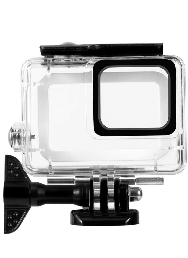 TELESIN GP-WTP-501 Waterproof Housing Case for GoPro Hero 7 White and Hero 7 Silver, Underwater 45M Diving Camera Lens Cover Protector, GoPro Photography Accessories