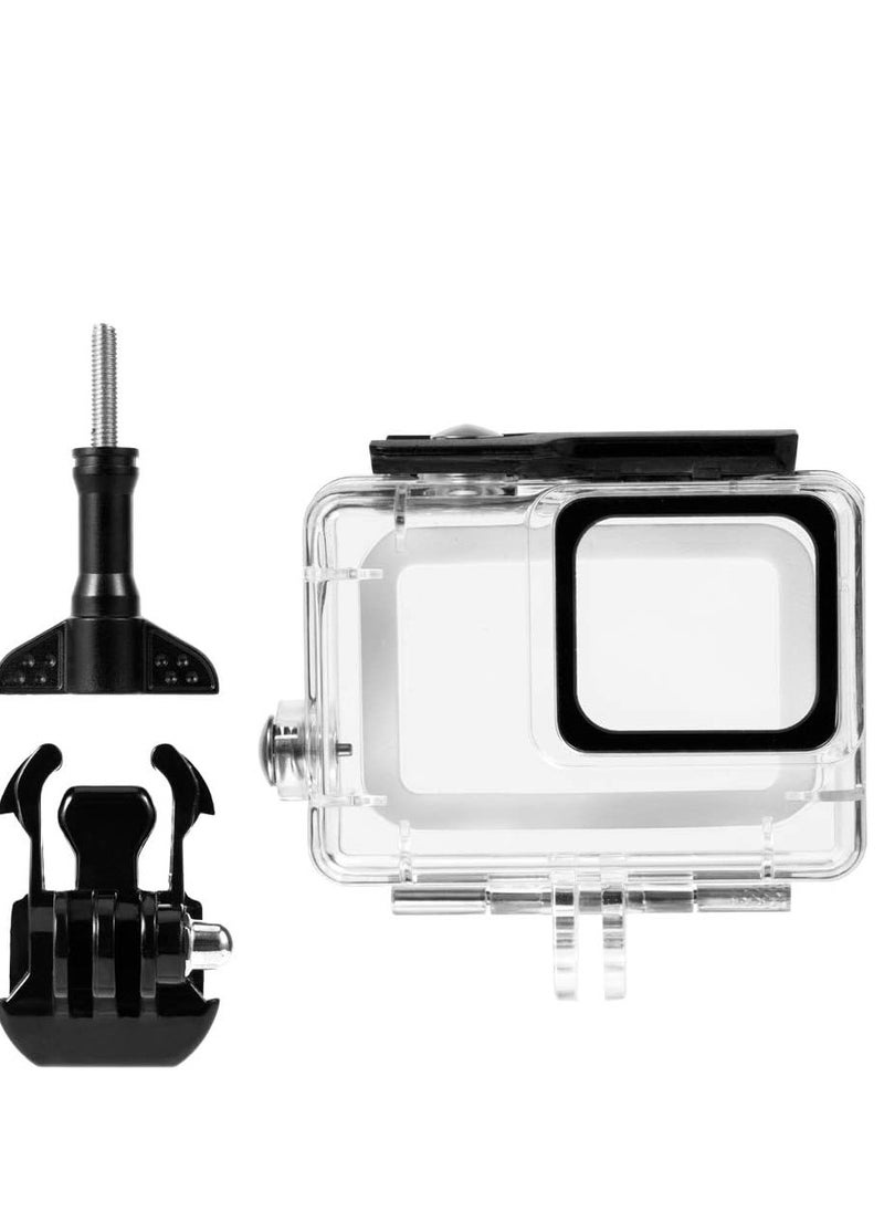 TELESIN GP-WTP-501 Waterproof Housing Case for GoPro Hero 7 White and Hero 7 Silver, Underwater 45M Diving Camera Lens Cover Protector, GoPro Photography Accessories