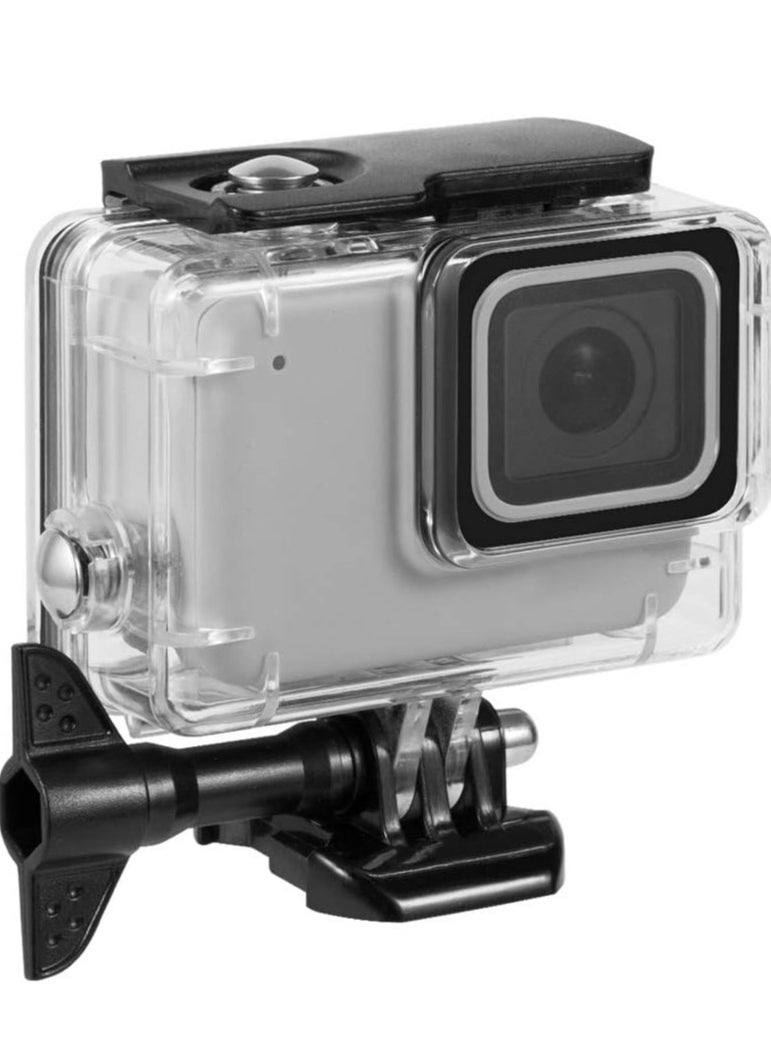 TELESIN GP-WTP-501 Waterproof Housing Case for GoPro Hero 7 White and Hero 7 Silver, Underwater 45M Diving Camera Lens Cover Protector, GoPro Photography Accessories