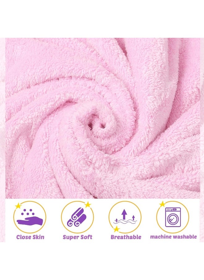 Chumia 6 Pack Baby Bath Towel Coral Fleece Soft Absorbent Newborn Hooded Towel for Kid 30 x 30 Inch Toddler Bath Blanket for Babies Infant Shower Gift
