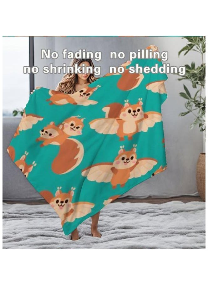 Children's or student cartoon flannel thin blanket (warm and comfortable, suitable for sleep, games) 100cm*150cm - 1124