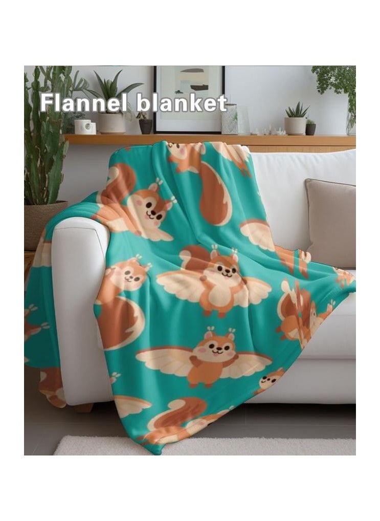 Children's or student cartoon flannel thin blanket (warm and comfortable, suitable for sleep, games) 100cm*150cm - 1124