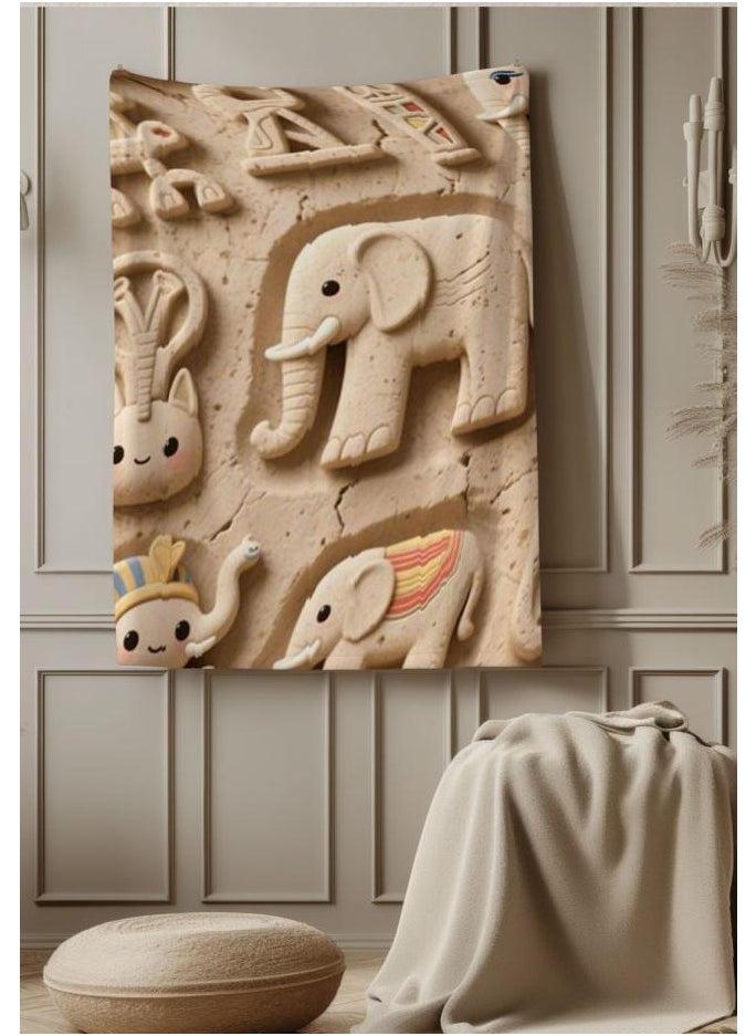 Children's or student cartoon flannel thin blanket (warm and comfortable, suitable for sleep, games) 100cm*150cm - 1028