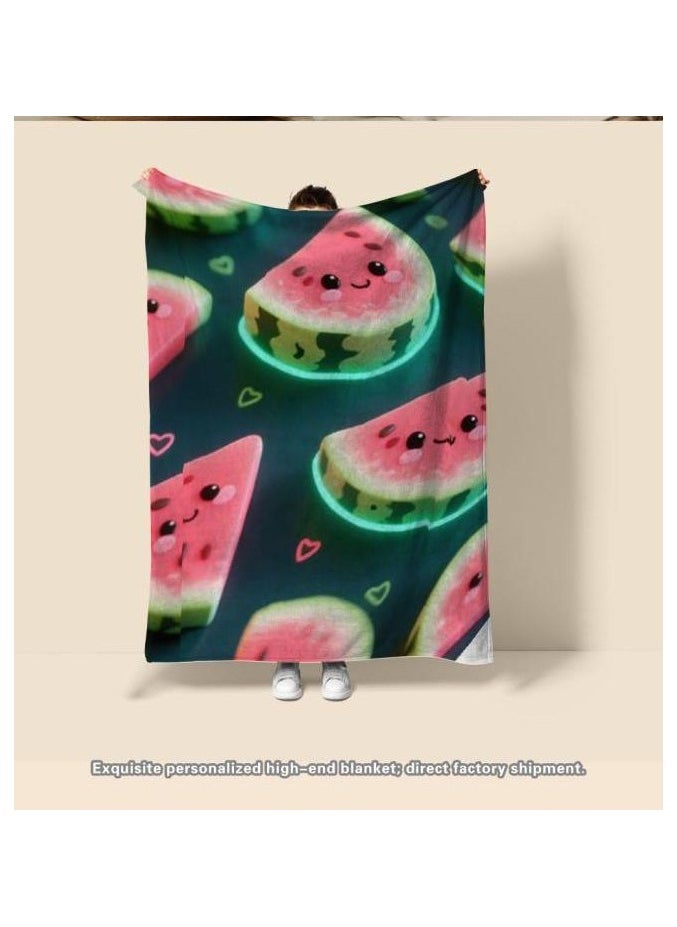 Children's or student cartoon flannel thin blanket (warm and comfortable, suitable for sleep, games) 100cm*150cm