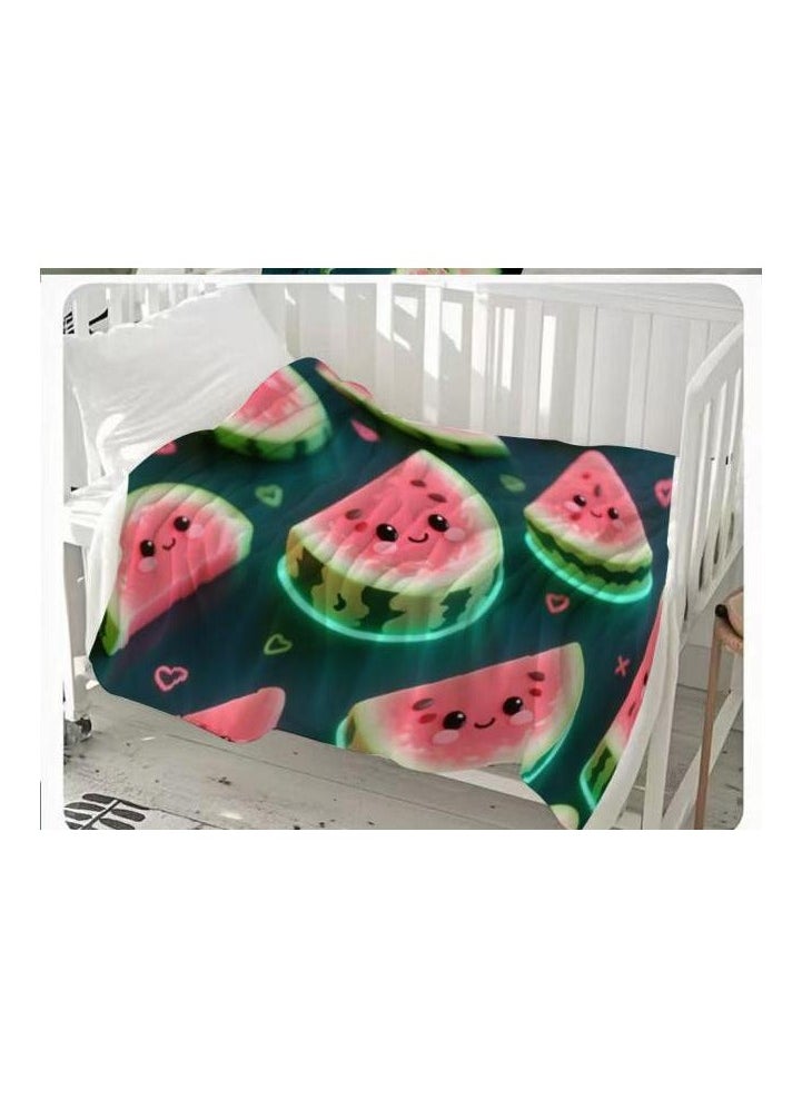 Children's or student cartoon flannel thin blanket (warm and comfortable, suitable for sleep, games) 100cm*150cm