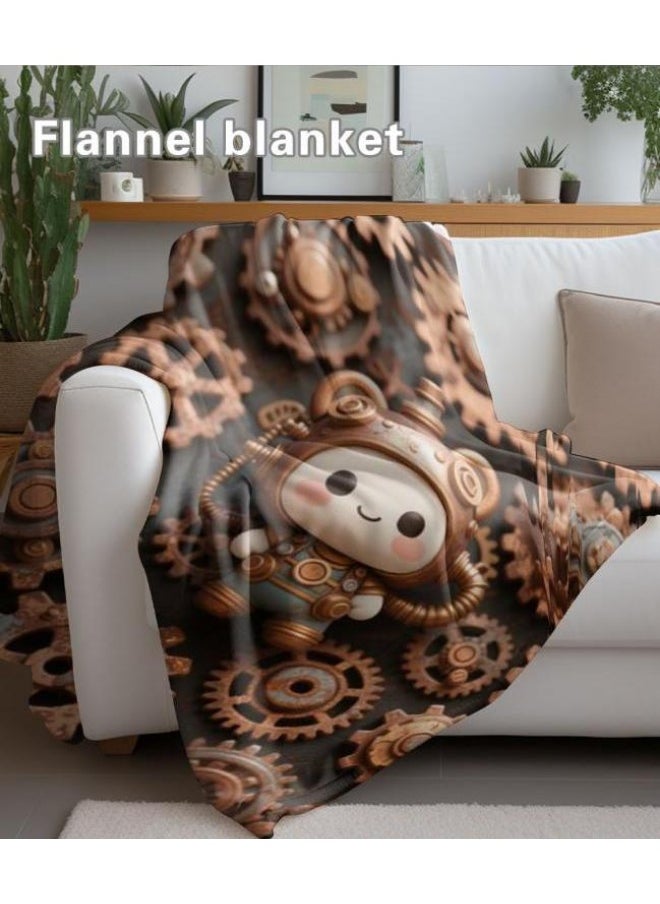 Flannel thin blanket (warm and comfortable, suitable for sleep, gaming, dust removal and sandproof) 150cm*200cm - 205