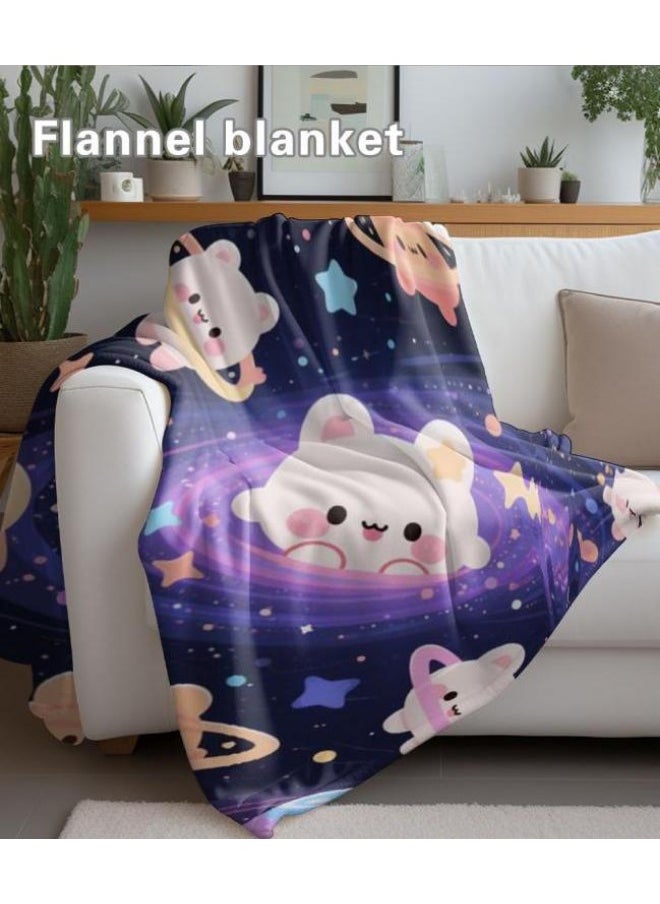 Flannel thin blanket (warm and comfortable, suitable for sleep, gaming, dust removal and sandproof) 150cm*200cm - 214