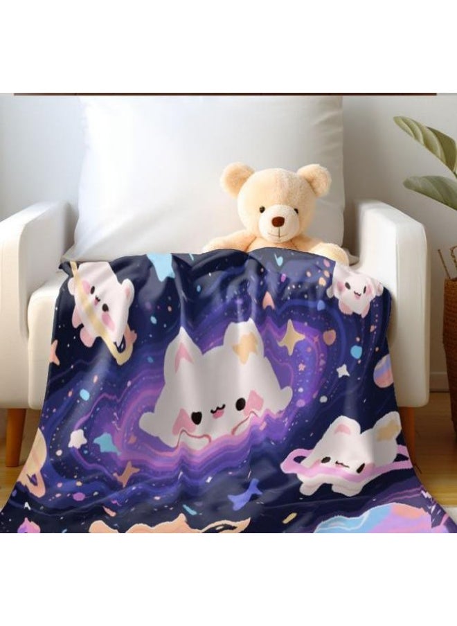 Flannel thin blanket (warm and comfortable, suitable for sleep, gaming, dust removal and sandproof) 150cm*200cm - 214