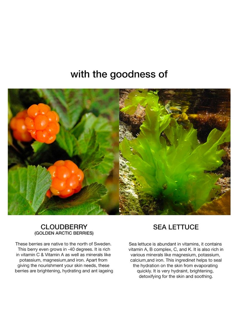 SKOG Cloudberry & Sea Lettuce Hydrating Cream: Deep Moisturization for Radiant Skin (50g)