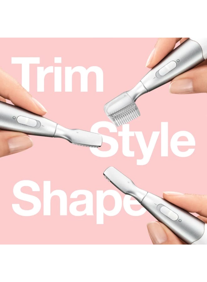 Silk Finish Precision Hair Remover - Quick And High Precision Head White / Silver