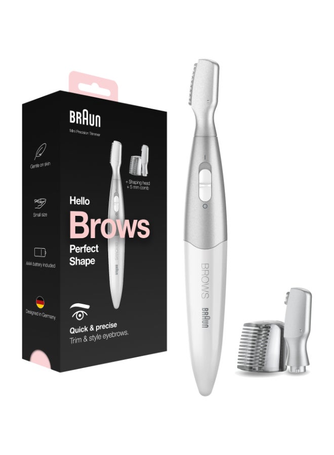 Silk Finish Precision Hair Remover - Quick And High Precision Head White / Silver