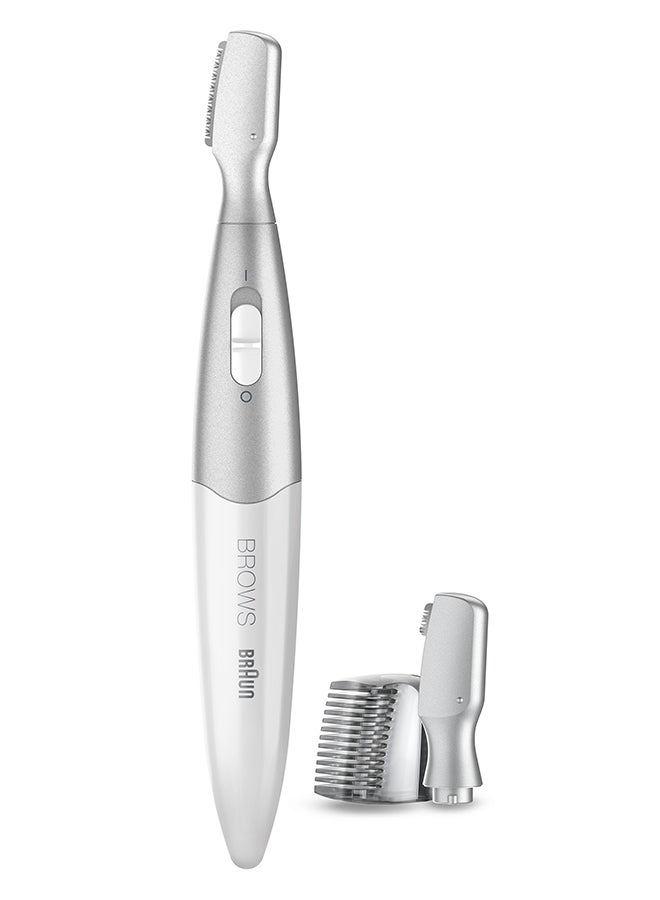 Silk Finish Precision Hair Remover - Quick And High Precision Head White / Silver