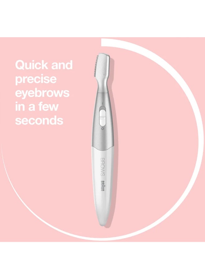Silk Finish Precision Hair Remover - Quick And High Precision Head White / Silver
