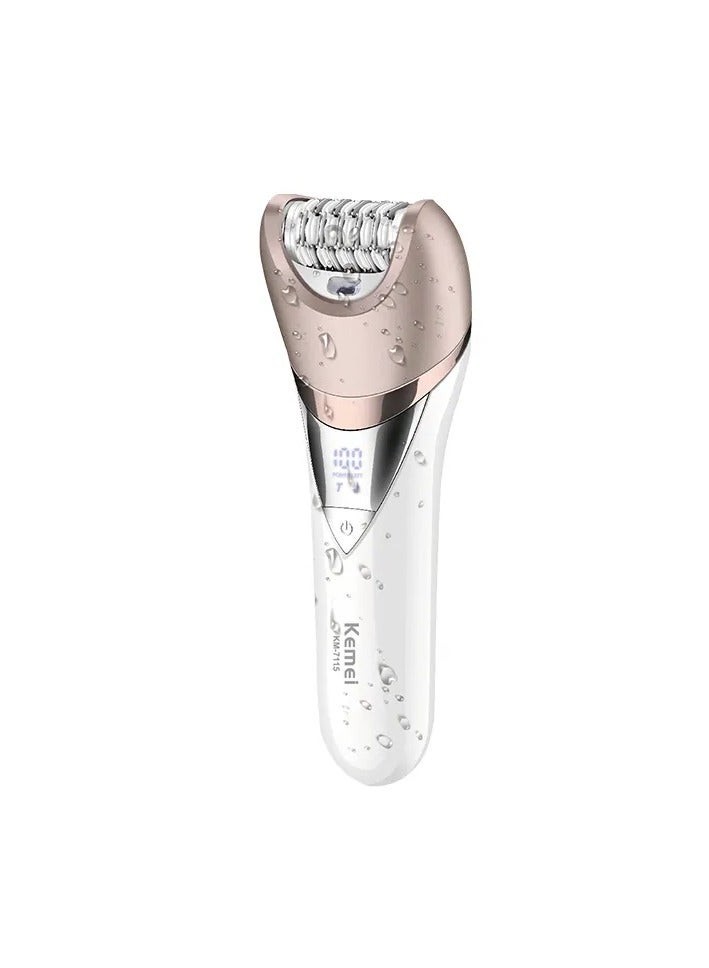 KM-7115 Waterproof 6-in-1 Hair Removal Device White