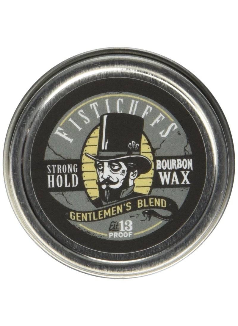 Fisticuffs Strong Hold Mustache Wax Gentlemen's Blend 1 OZ. Tin