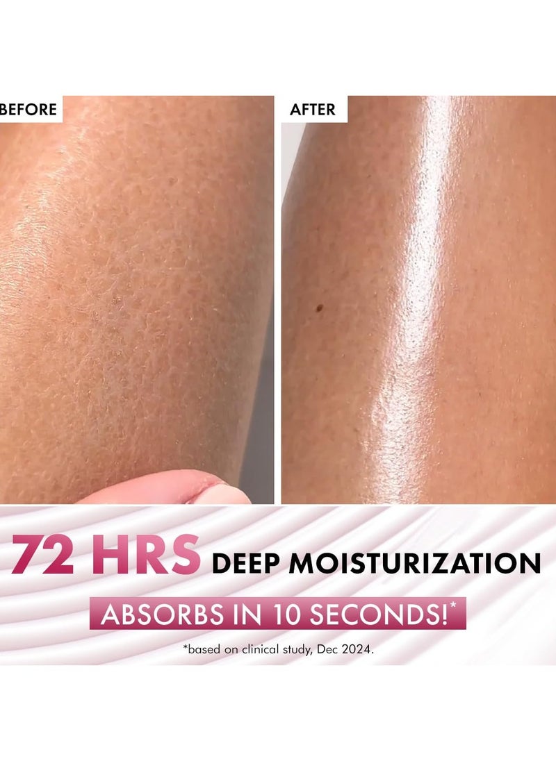 Brightening SPF 50 PA+++ Body Sunscreen Lotion | Instant Cooling, De-tan Body Lotion with Vitamin C Rich Raspberries & Niacinamide | Lightweight, Non-sticky Sun Protection - 200ml