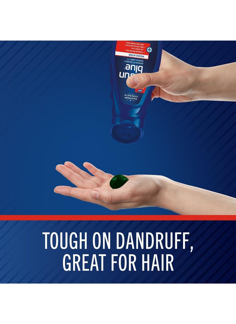 Selsun Blue Medicated Anti-dandruff Shampoo with Menthol, 11 fl. oz., Maximum Strength, Selenium Sulfide 1%