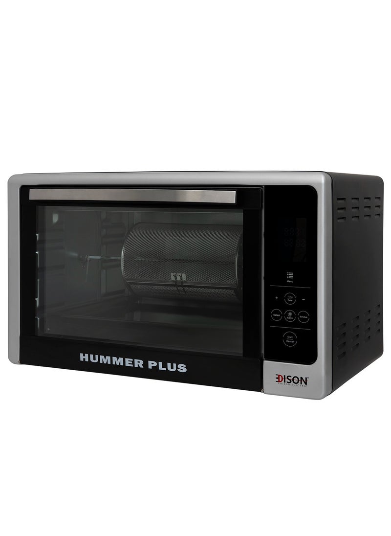 Hummer Plus Oven Black Double Glass With Grill 48 Liter 2000W