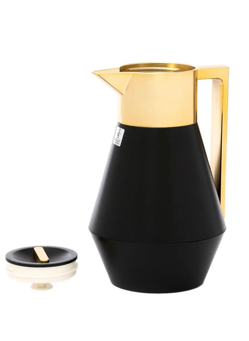 Everest Thermos Lydia 1 Liter Black Gold Hand