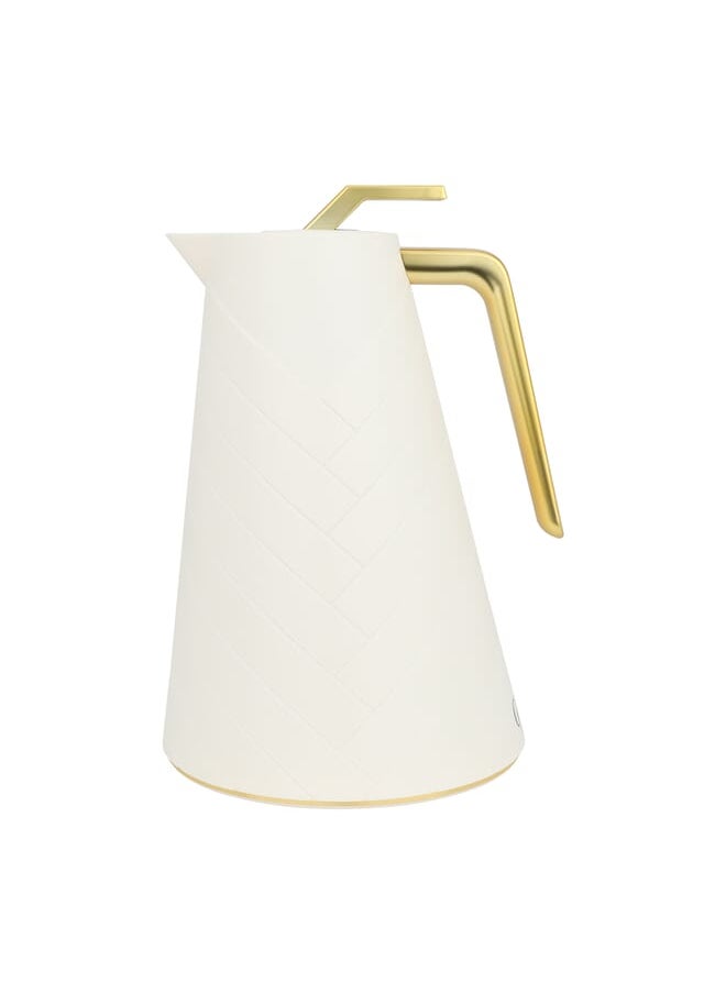 Glory Pro Flask Light Beige Golden Handle 1L