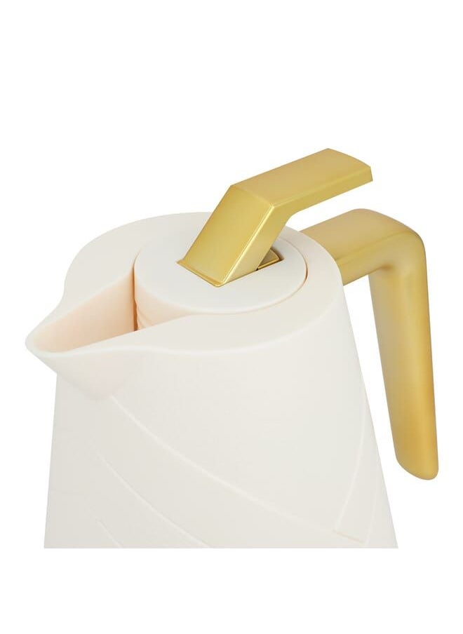 Glory Pro Flask Light Beige Golden Handle 1L