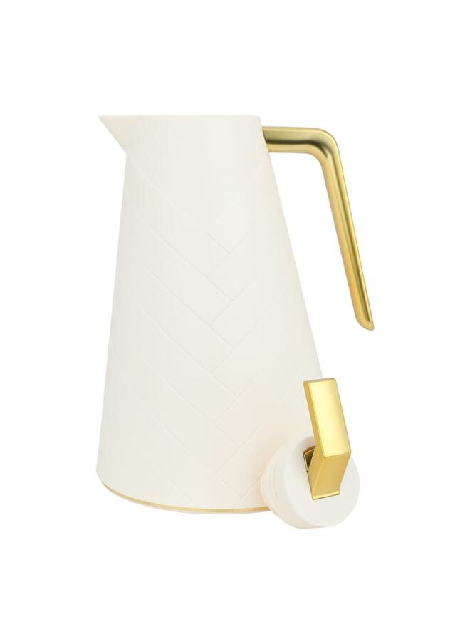 Glory Pro Flask Light Beige Golden Handle 1L