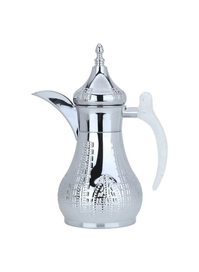 Haila thermos, silver, engraved with crystal hand, 0.7 litres