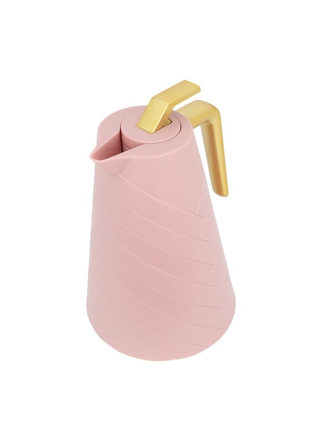 Glory Pro Thermos Dark Pink With Golden Handle 1L