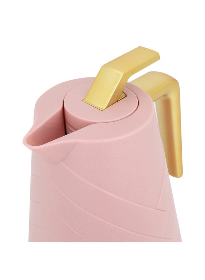 Glory Pro Thermos Dark Pink With Golden Handle 1L