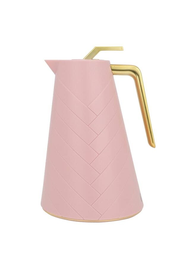 Glory Pro Thermos Dark Pink With Golden Handle 1L
