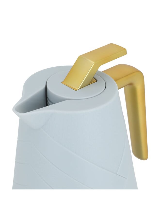 Glory Pro Thermos Light Blue With Golden Handle 1L
