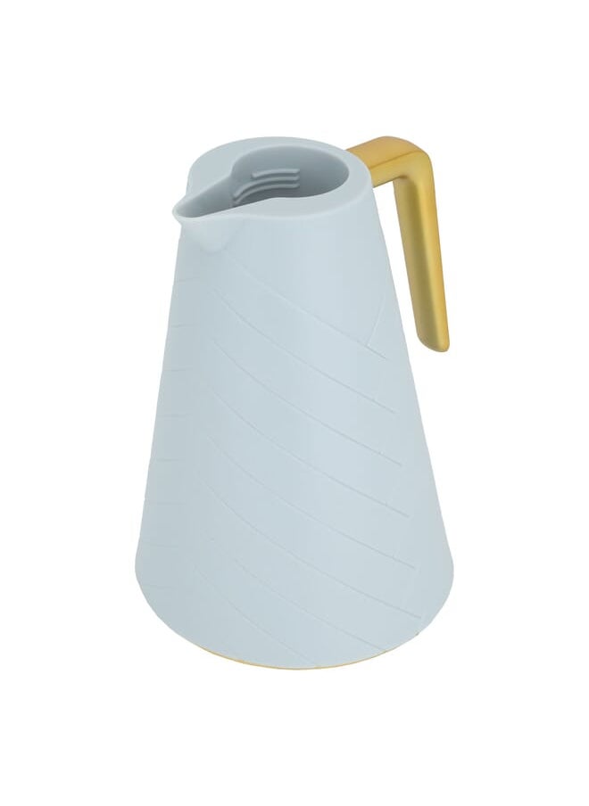 Glory Pro Thermos Light Blue With Golden Handle 1L