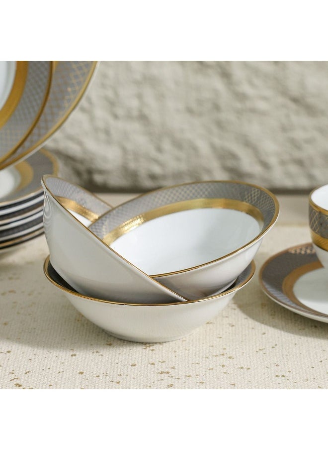 Royal Feast 44-Piece Premium Fine Porcelain Dinner Set – Elegant Tableware for 8 Persons – Luxury Dinnerware Set for Home, Parties, Events & Gifting
